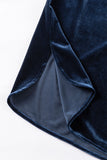 Frill Half Button Mock Neck Long Sleeve Blouse 