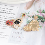 Ghost Rhinestone Alloy Earrings 