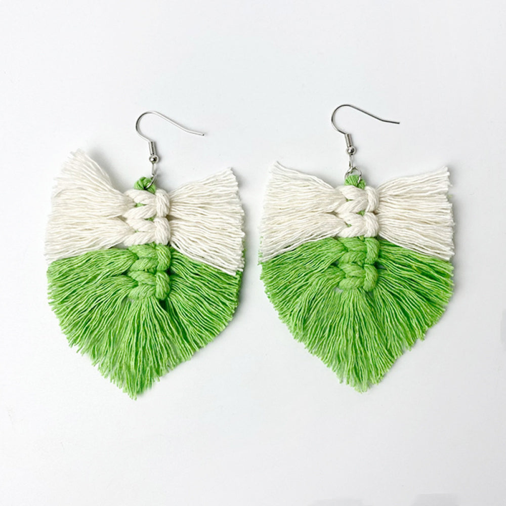 Fringe Detail Dangle Earrings 