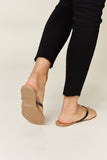 WILD DIVA PU Leather Open Toe Sandals 