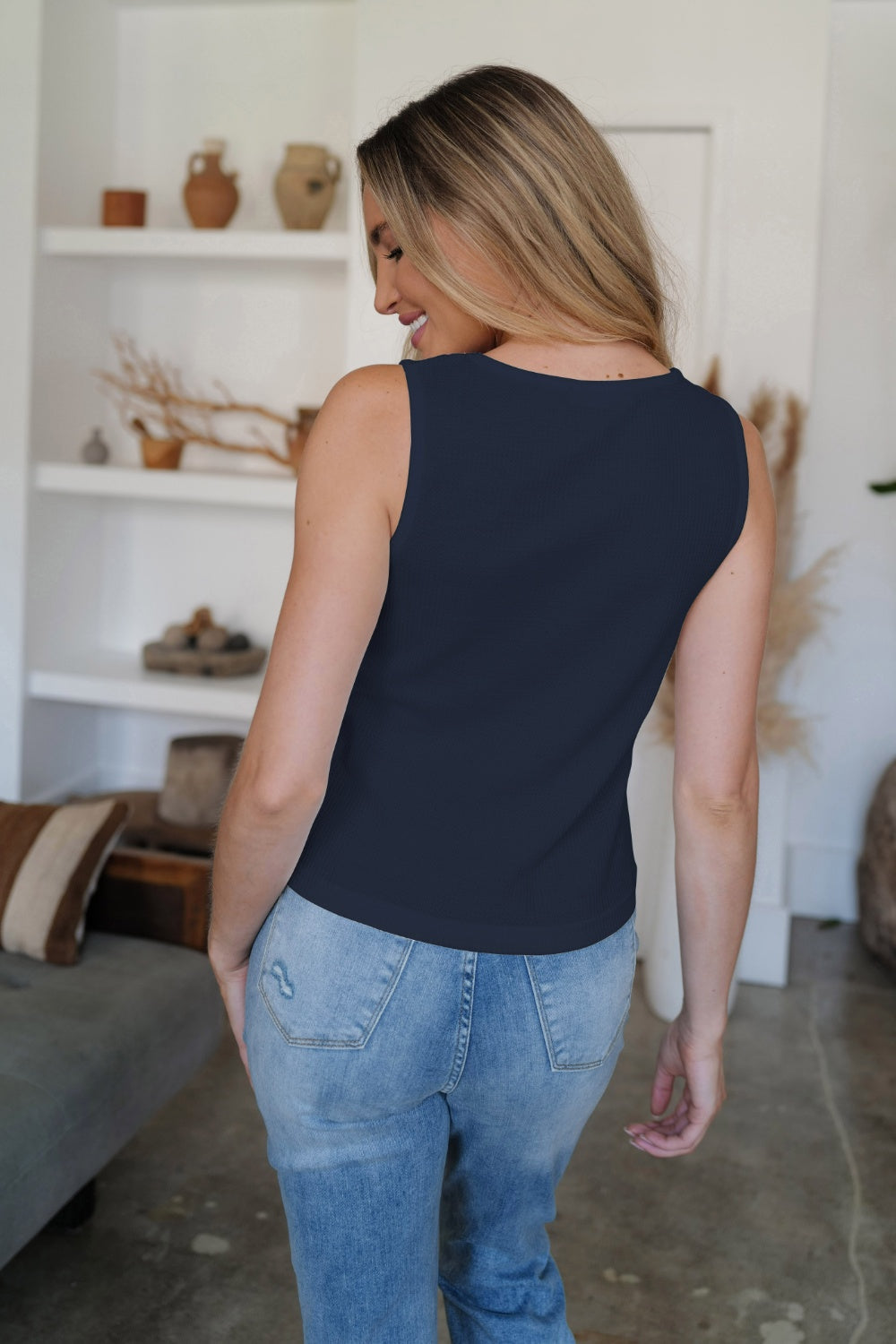 FAM-FAM Scoop Neck Wide Strap Tank 