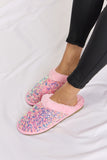 Forever Link Sequin Plush Round Toe Slippers 