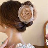 Flower Acrylic Hair Claw Clip 
