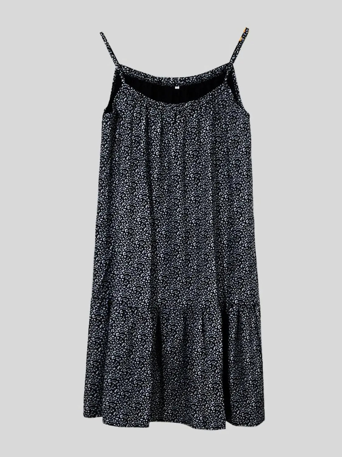 Full Size Printed Sleeveless Mini Cami Dress 