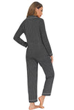 Collared Neck Loungewear Set with Pocket Lingerie & Nightwear