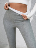 Full Size Letter Embroidered High Waist Leggings 