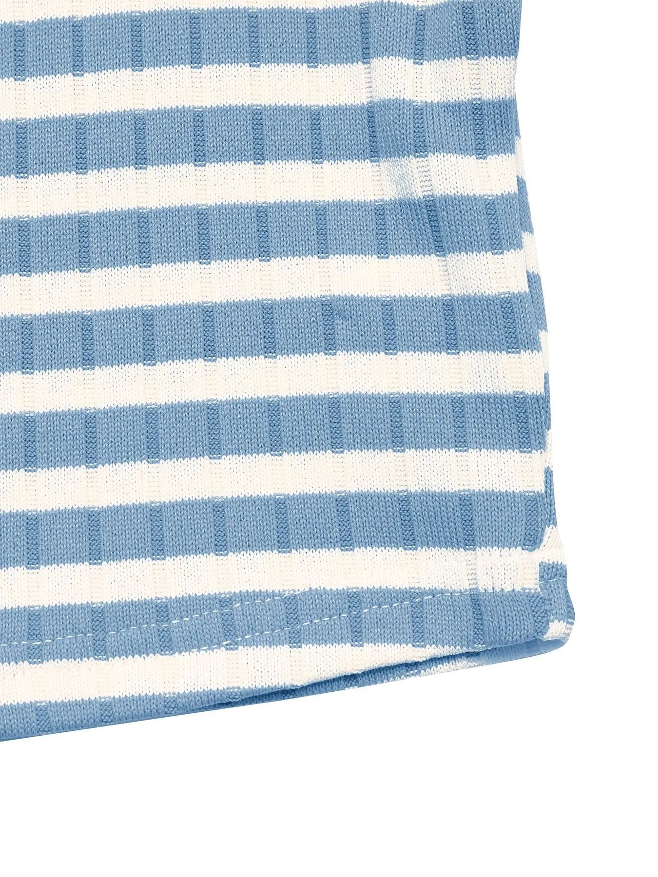 Striped Square Neck Long Sleeve Top and Pants Lounge Set Lingerie & Nightwear