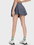 Millennia Pleated Detail Mid-Rise Waist Active Skirt 