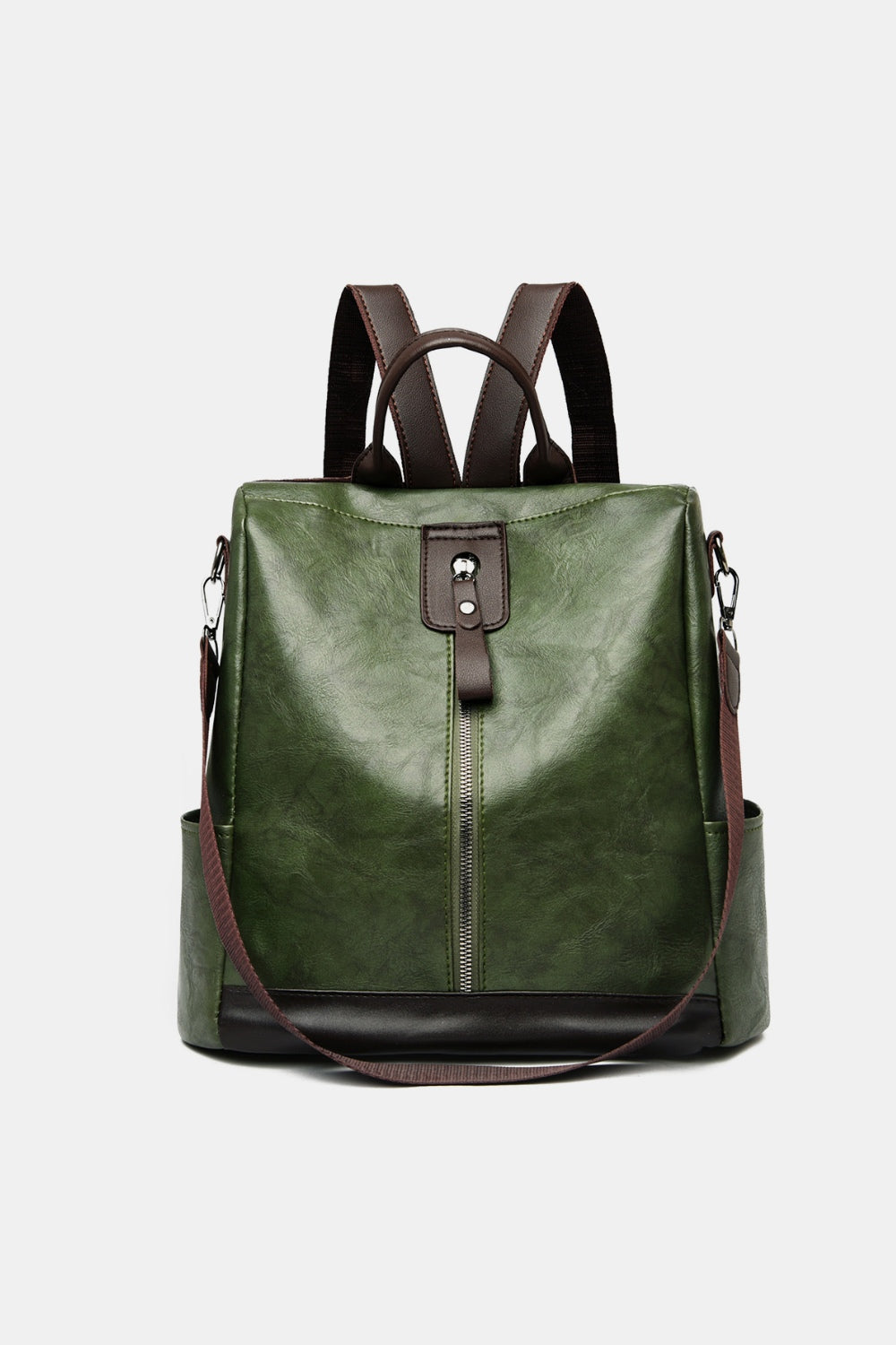 PU Leather Large Backpack Bag 