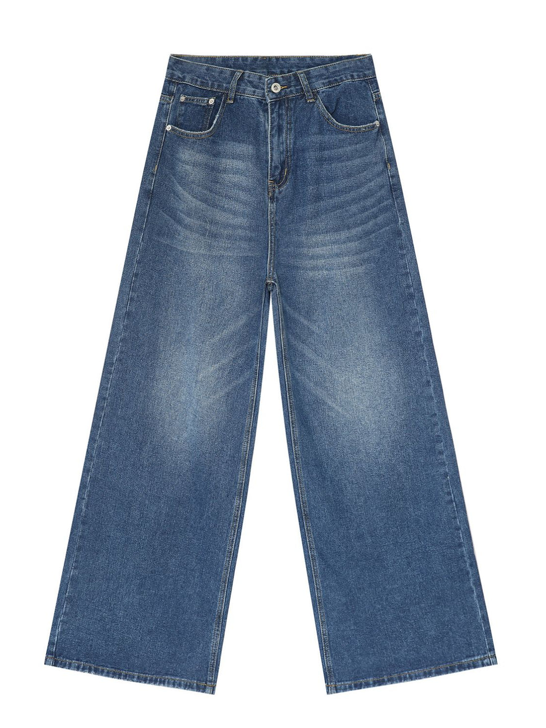 Wide Leg Jeans with Pockets 