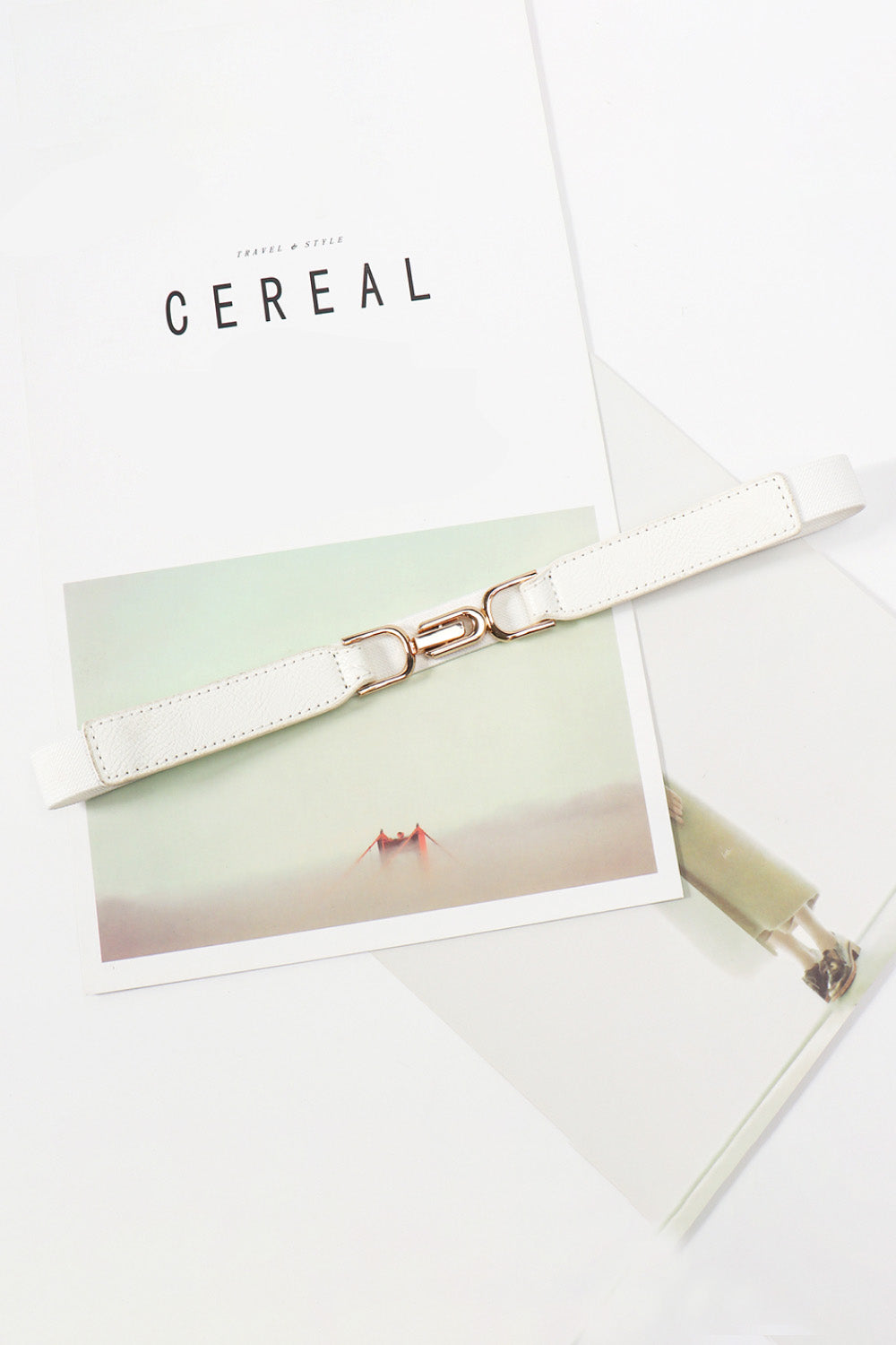 Alloy Buckle Elastic Belt 