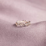 Knotted Hearts 925 Sterling Silver Open Ring 