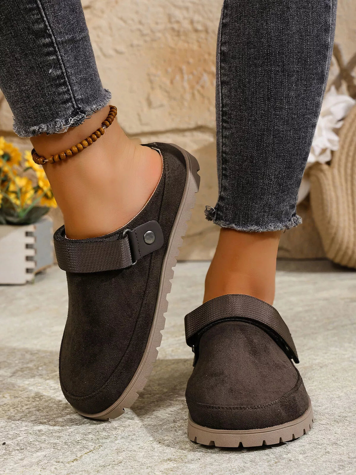 Round Toe Flats Slip-Ons 