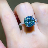 5 Carat Moissanite Zircon 925 Sterling Silver Ring 
