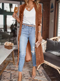 Open Front Long Sleeve Coat 
