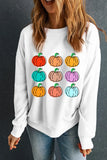 Pumpkin Graphic Long Sleeve Sweatshirt 