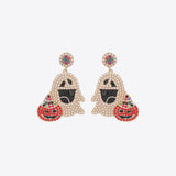 Ghost Rhinestone Alloy Earrings 
