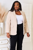 Devine Shawl Collar Long Sleeve Blazer 