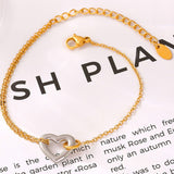 18K Gold-Plated Heart Bracelet 