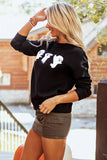 Ghost Round Neck Long Sleeve Sweatshirt 