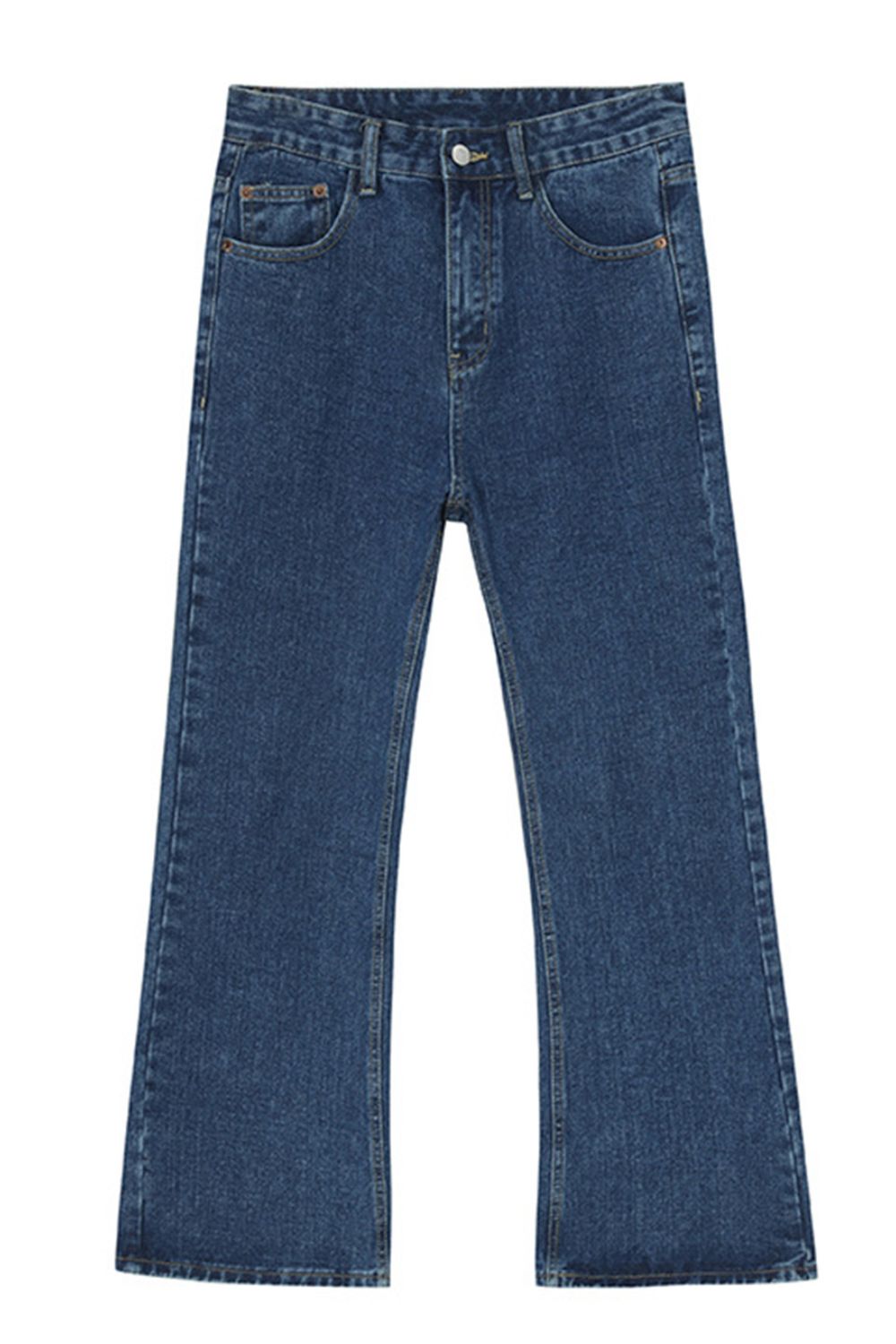 Mid Rise Jeans with Pockets 