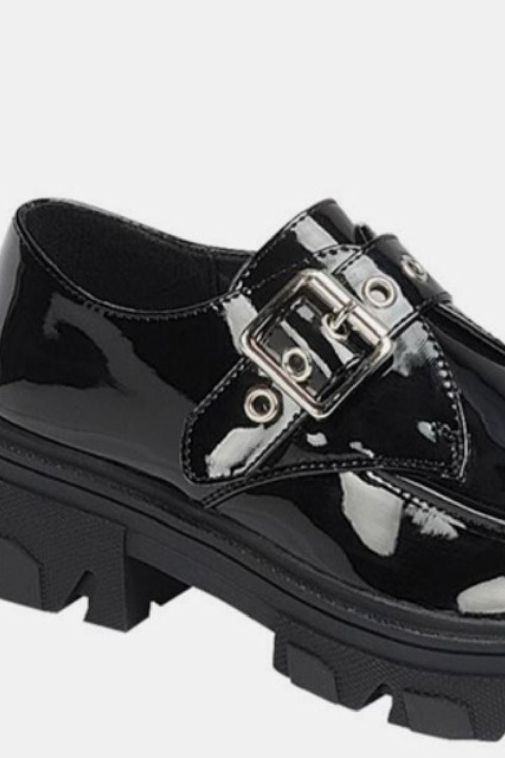 Forever Link Buckled Platform Lug Sole Loafers 