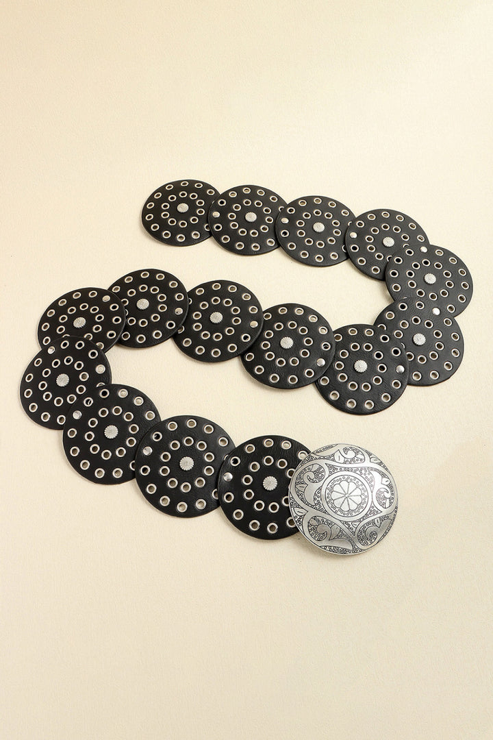 Vintage PU Leather Wide Belt 