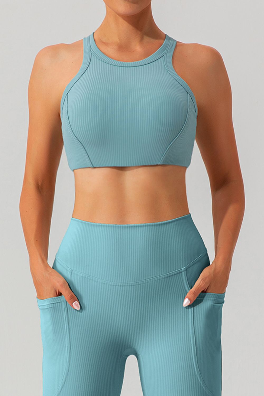 Round Neck Racerback Active Tank 