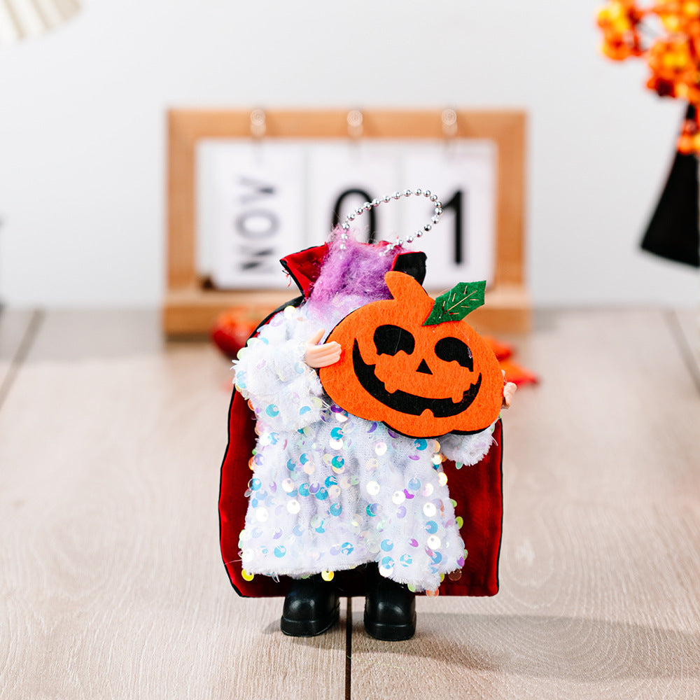 Two-Piece Sequin Halloween Hanging Widgets 