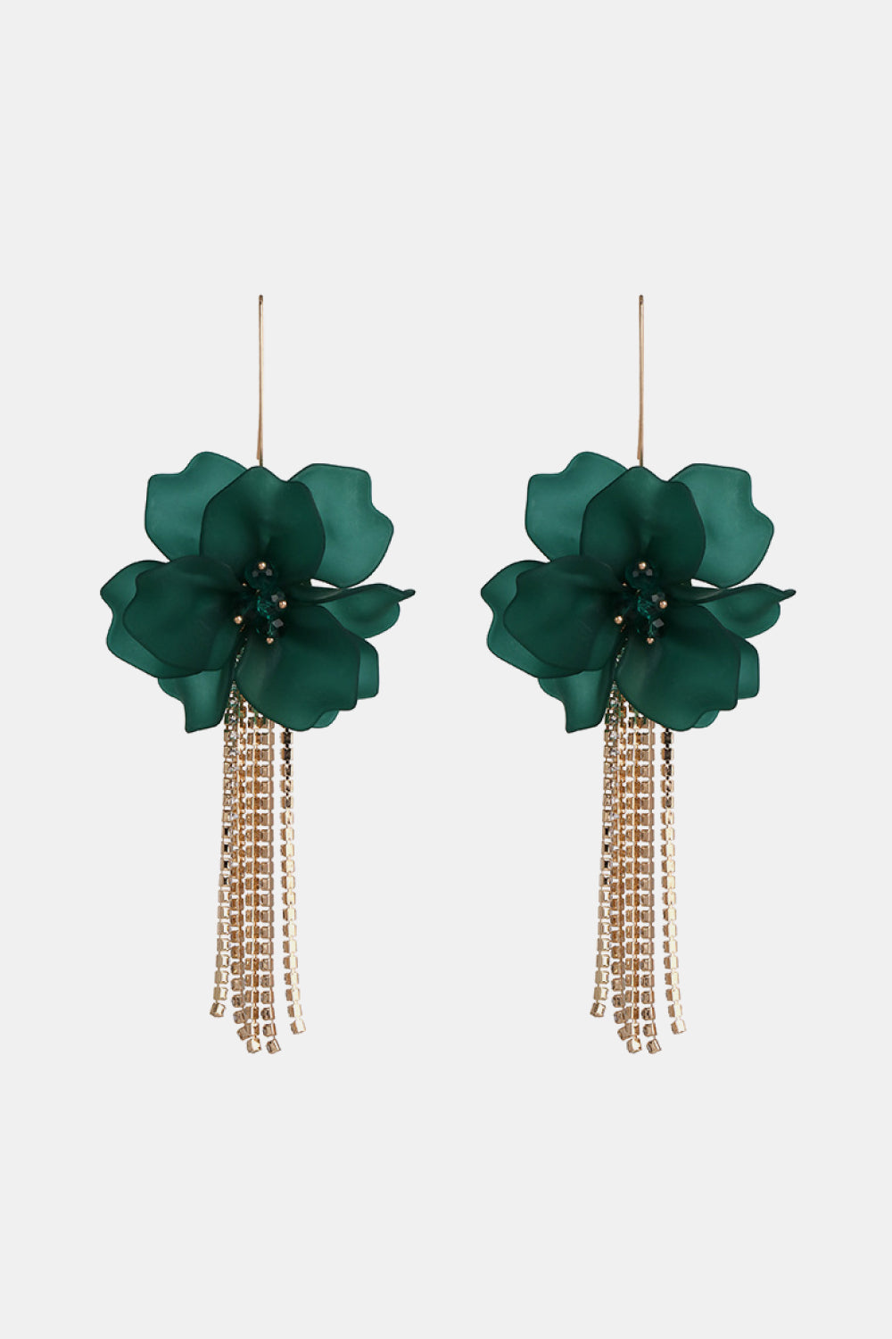 Flower Shape Acrylic Dangle Earrings 