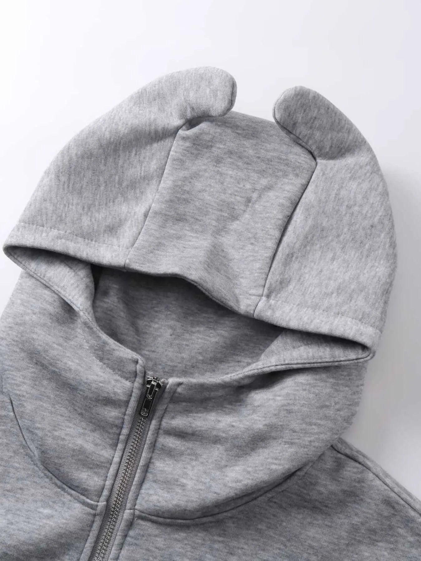 Men's Devil Horn Zip-Up Hoodie 