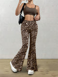 Leopard Flare Pants Flares