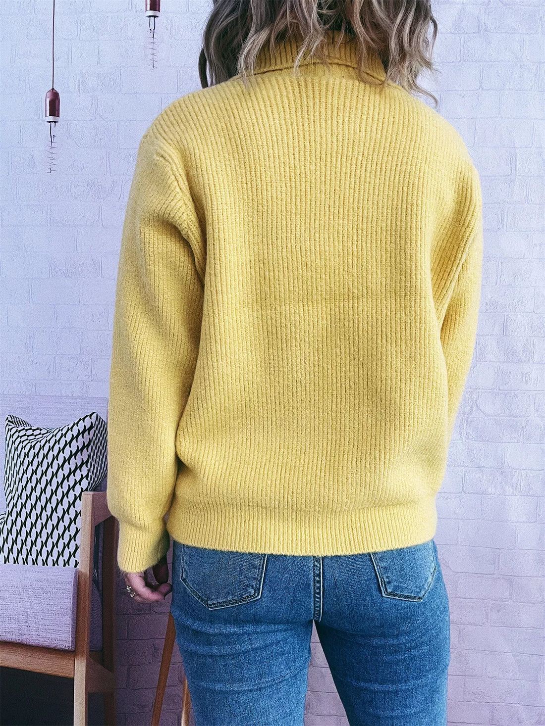 Ribbed Button-Up Cardigan 