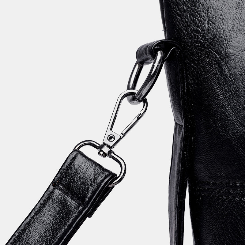 PU Leather Medium Handbag 