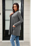 Basic Bae Full Size Open Front Long Sleeve Cardigan with Pockets 