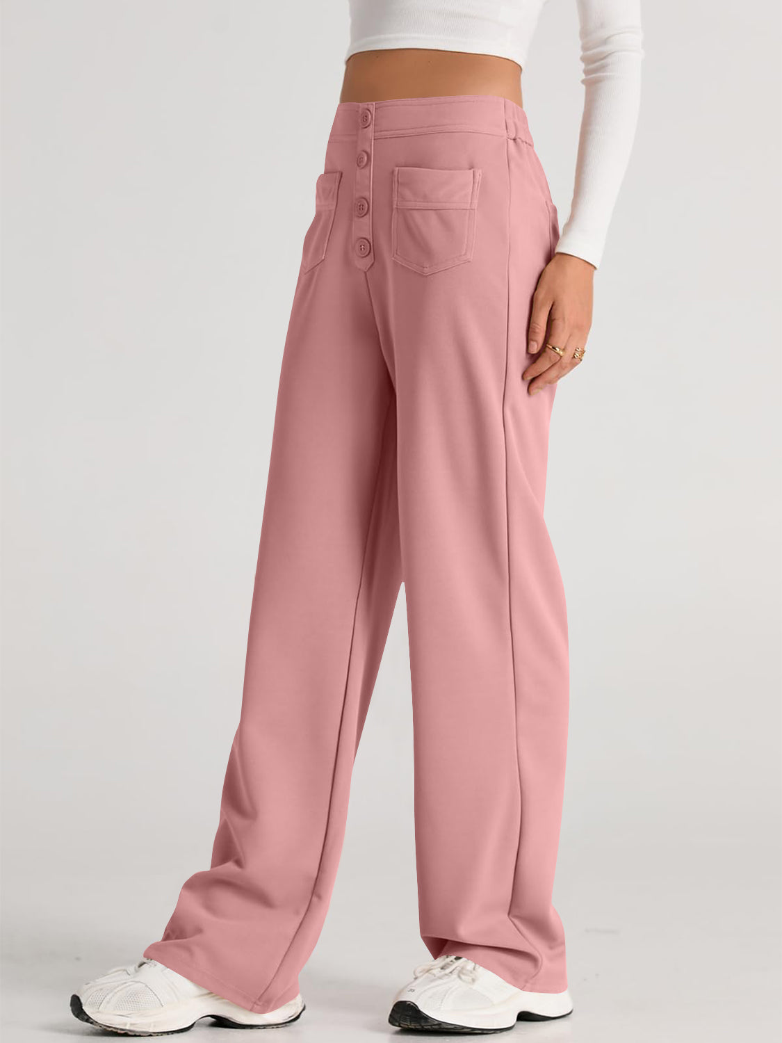 High Waist Wide Leg Pants Pants