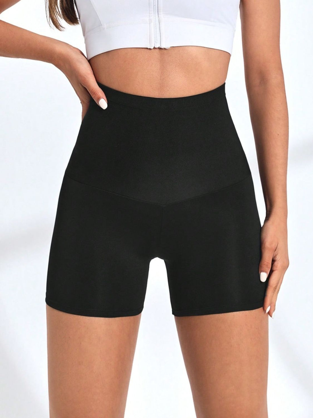 High Waist Active Shorts 