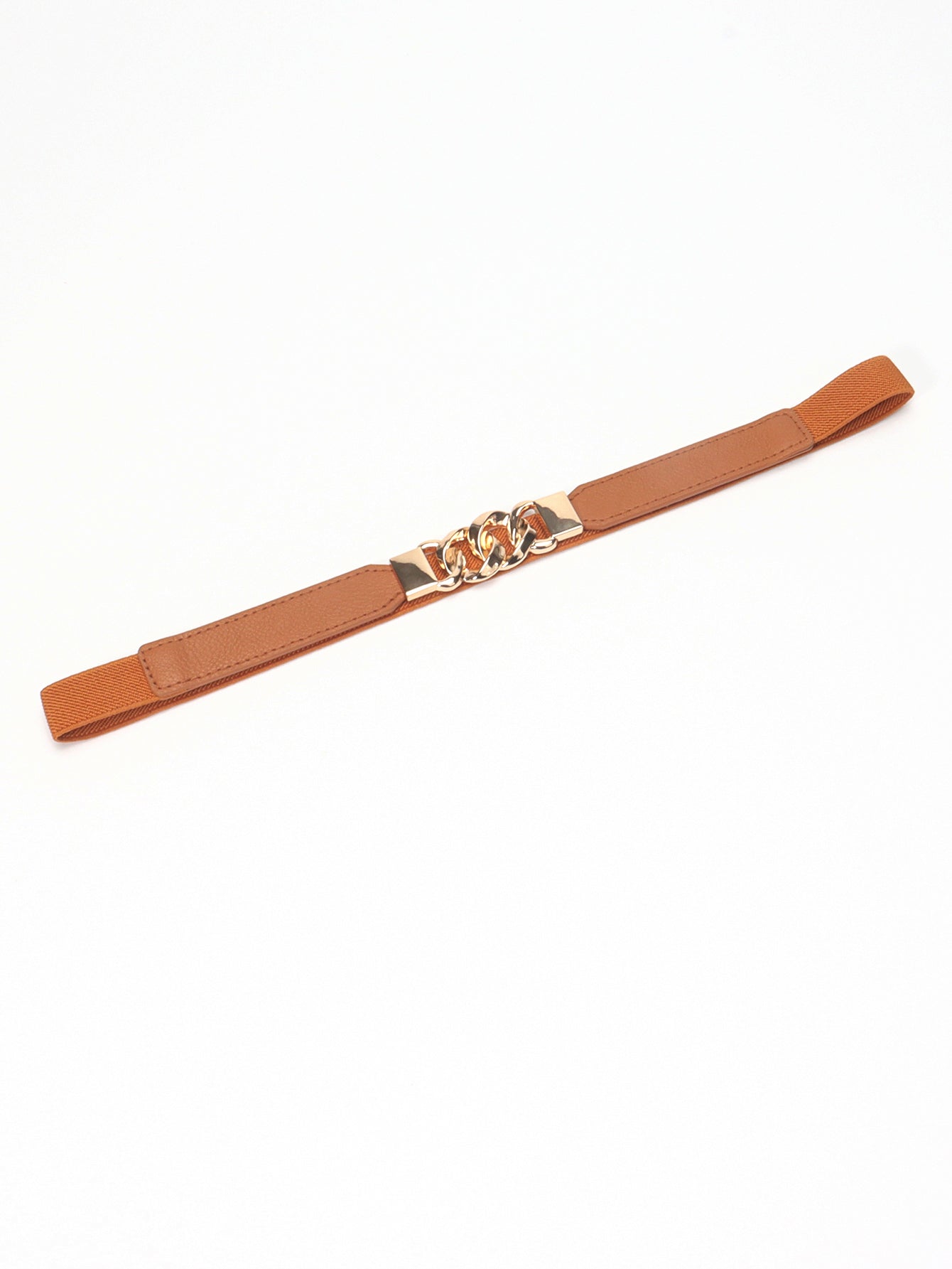 Zinc Alloy Buckle Elastic PU Belt 