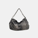 Adjustable Strap Denim Tote Bag 