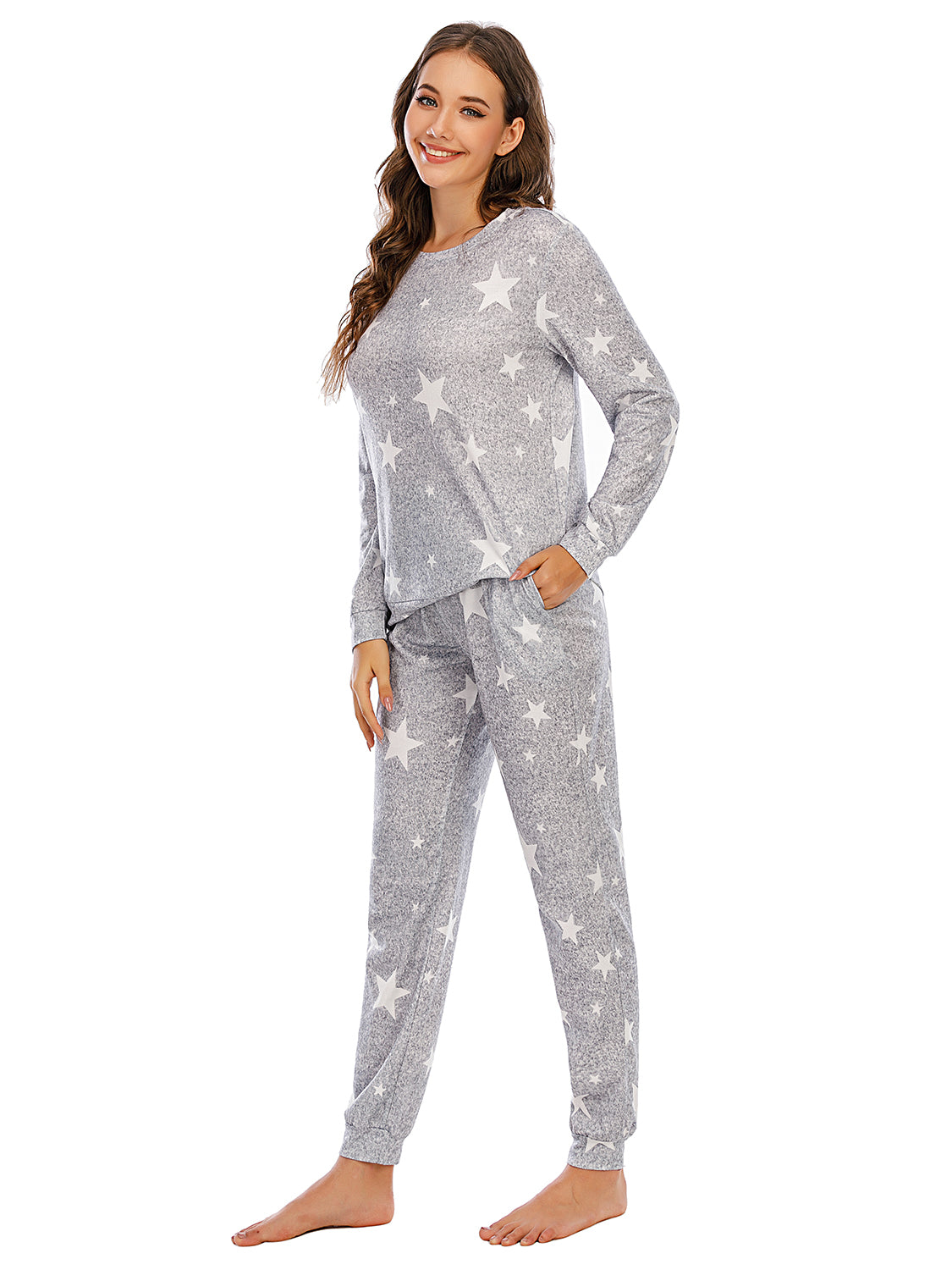 Star Top and Pants Lounge Set Lingerie & Nightwear