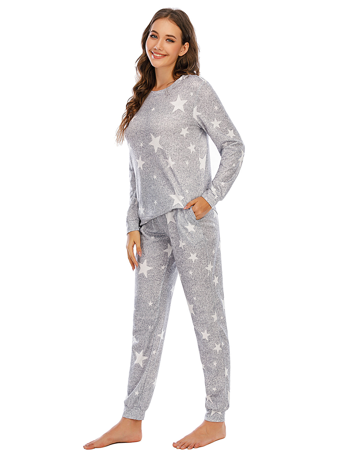 Star Top and Pants Lounge Set Lingerie & Nightwear
