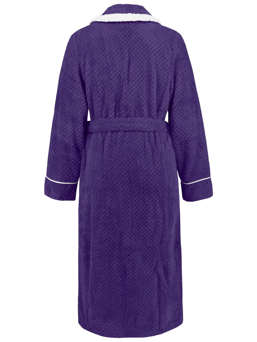 Contrast Trim Tie Waist Lounge Nightgown with Pockets Lingerie & Nightwear