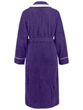 Contrast Trim Tie Waist Lounge Nightgown with Pockets Lingerie & Nightwear