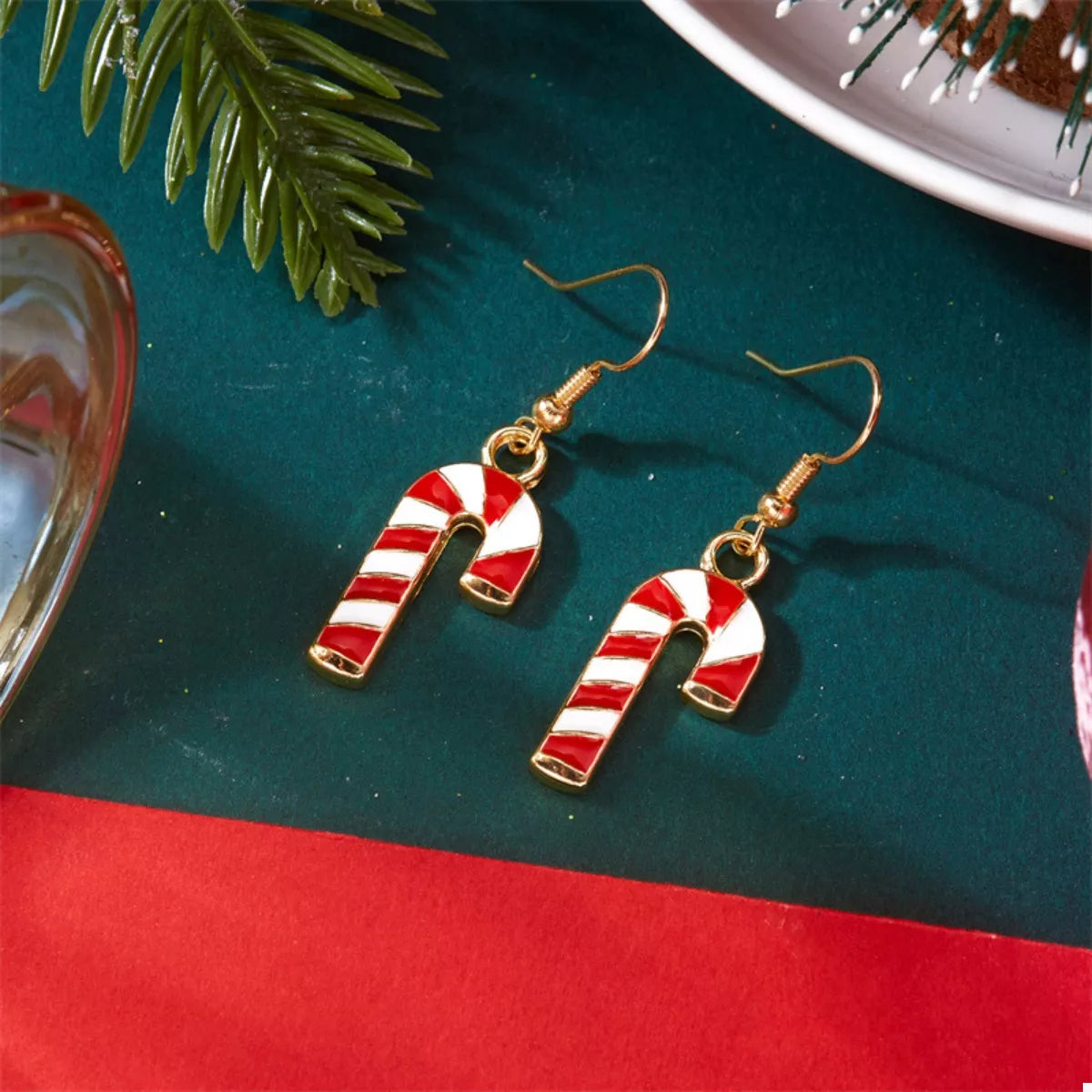 Christmas Candy Cane Earrings 