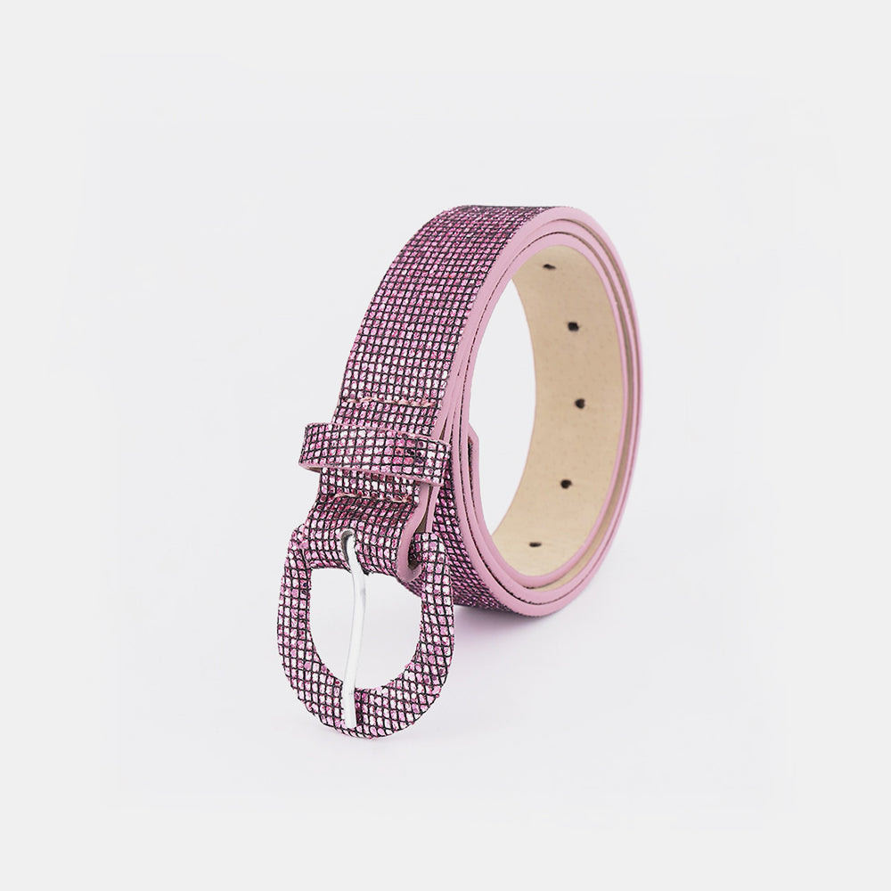 Sequin PU Leather Belt 