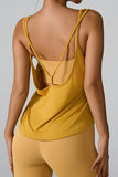 Crisscross Round Neck Active Tank 