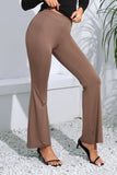 High Waist Long Flare Pants 