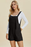 Double Take Full Size Texture Sleeveless Romper 
