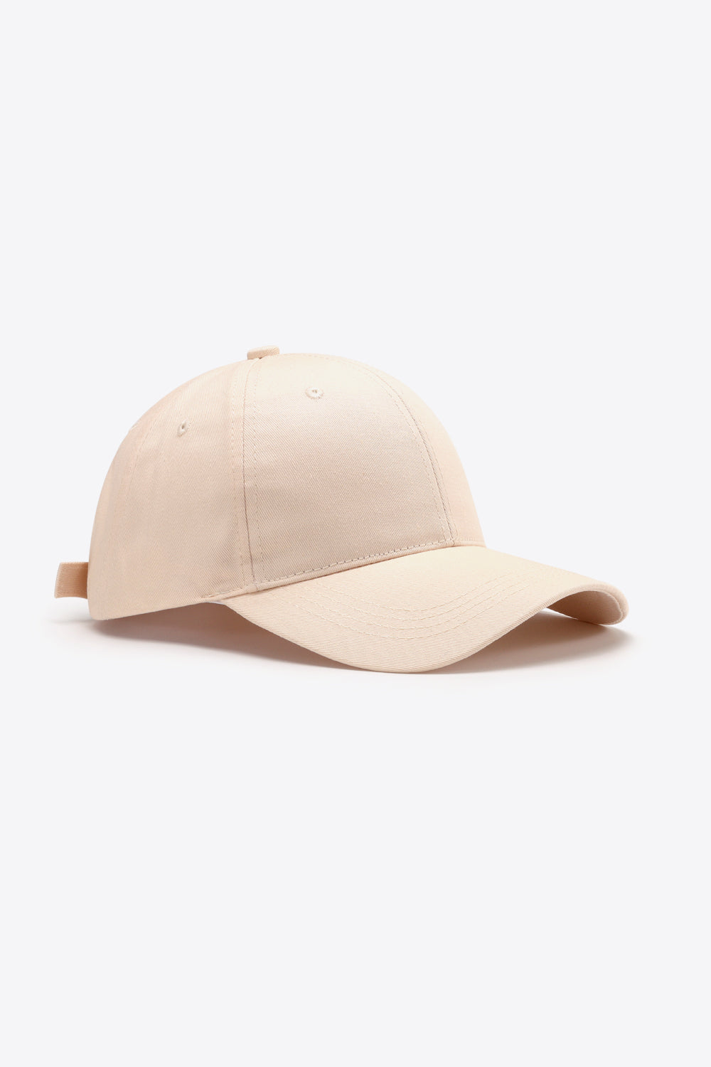 Plain Adjustable Cotton Baseball Cap 