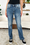 Judy Blue Full Size Mid Rise Release Hem Jeans 